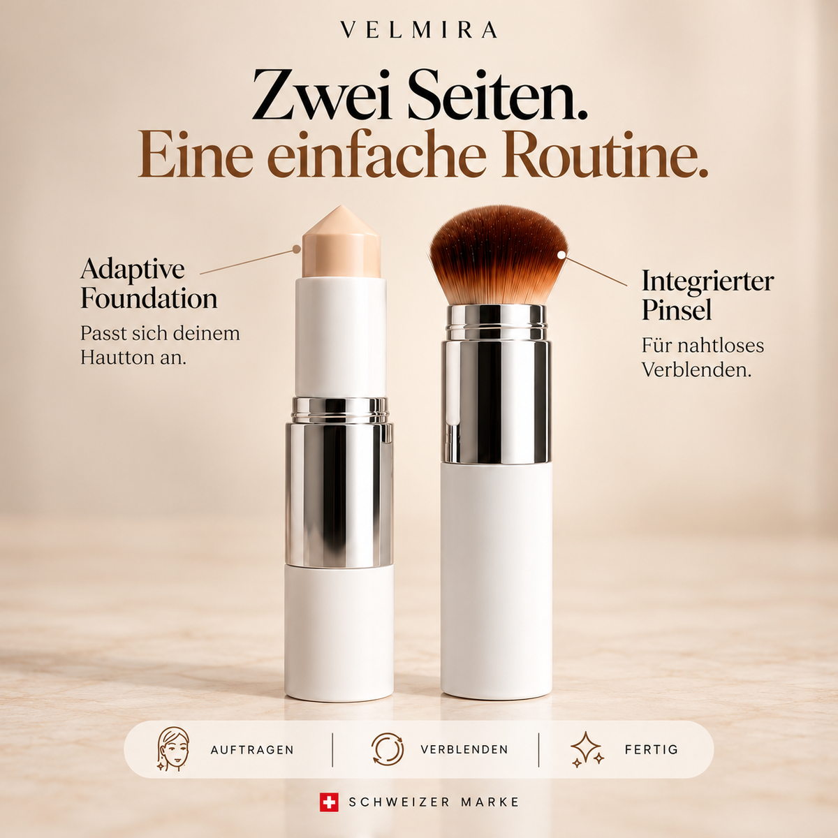 VELMIRA SkinMatch – Farbadaptive Foundation